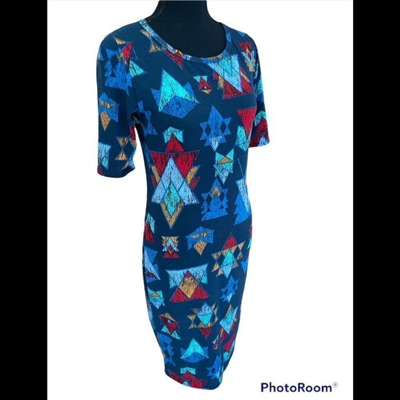 Lularoe Julia patterned sheath dress, size XS - Picture 5 of 5